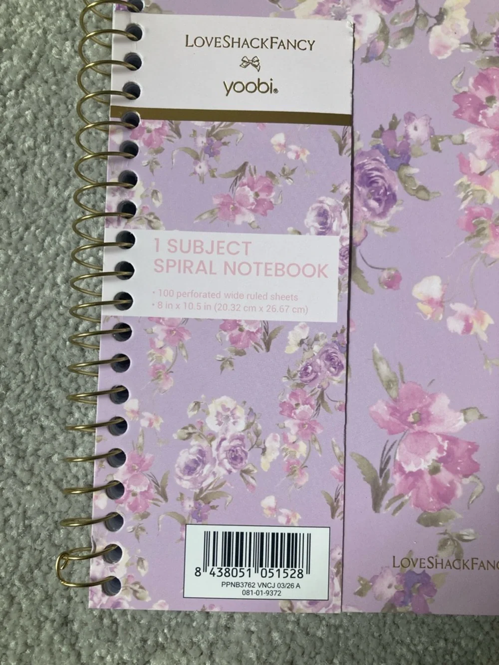 IN-HAND | LoveShackFancy x Target Yoobi Spiral Notebook & Pencil Case